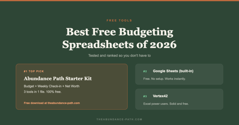 Best free budgeting spreadsheets of 2026