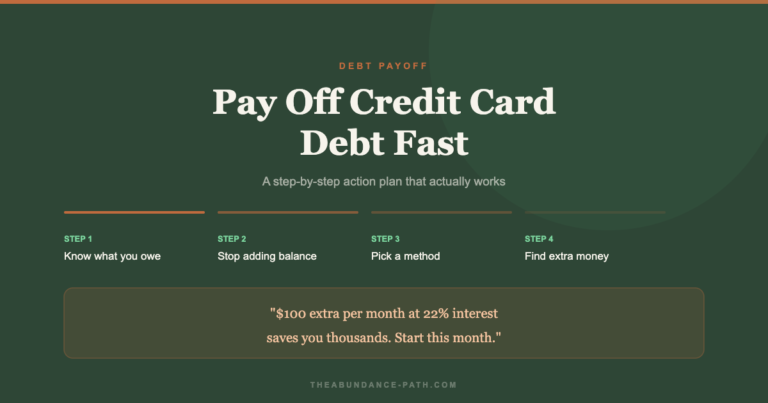 How to pay off credit card debt fast