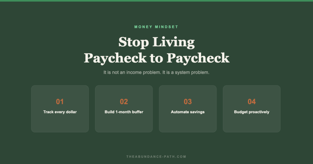 How to stop living paycheck to paycheck