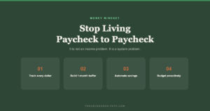 How to stop living paycheck to paycheck