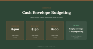 how to use cash envelop for budgeting